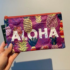 Starbucks Hawaii Collection Pineapple Zip Pouch